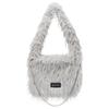 Black Purple Velvur Bag_Gray