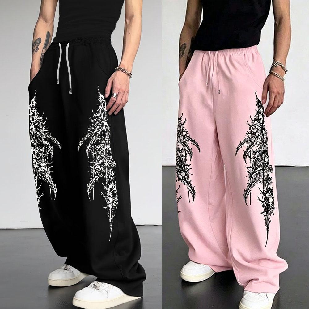 Europäische und Amerikanische Herren Freizeit Sport Gerade Hosen Street Trend Kordelzug Taille Jogginghosen