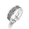 Retro Eye of Providence Adjustable Open Ring Punk Gothic Mystic Ring For Men Women Edgy Zircon Vintage Accessories Unisex Gift