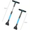 3-In-1 Car Snow Scraper with Broom, 360° Rotating Ice Broom, Detachable Snow Shovel, Extendable Snow Brush, Foam Handle, for Car, Truck