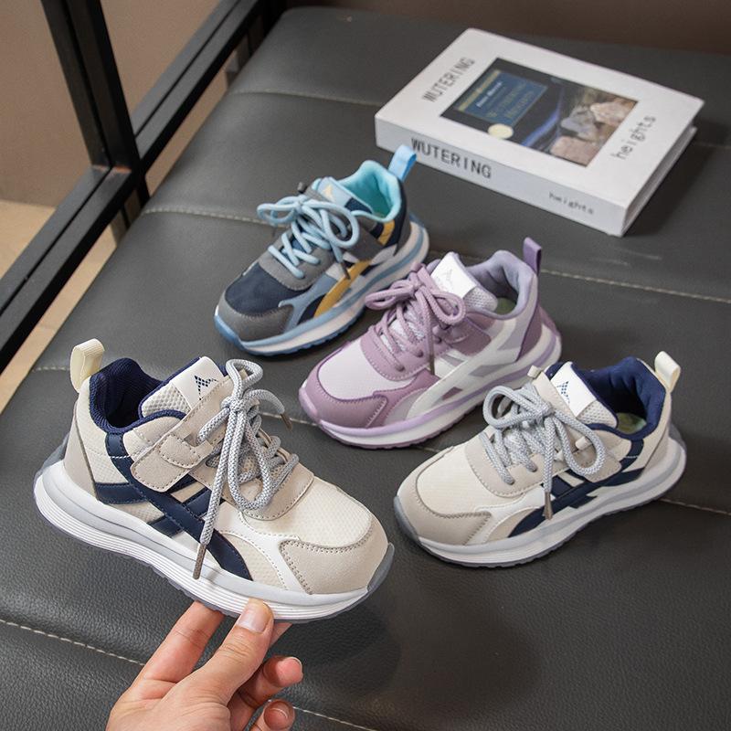 Children's Sports Shoes Spring and Autumn New Boys' Sports Shoes Soft-soled Breathable Casual Shoes Girls' Dad Shoes Breathable Running Shoes