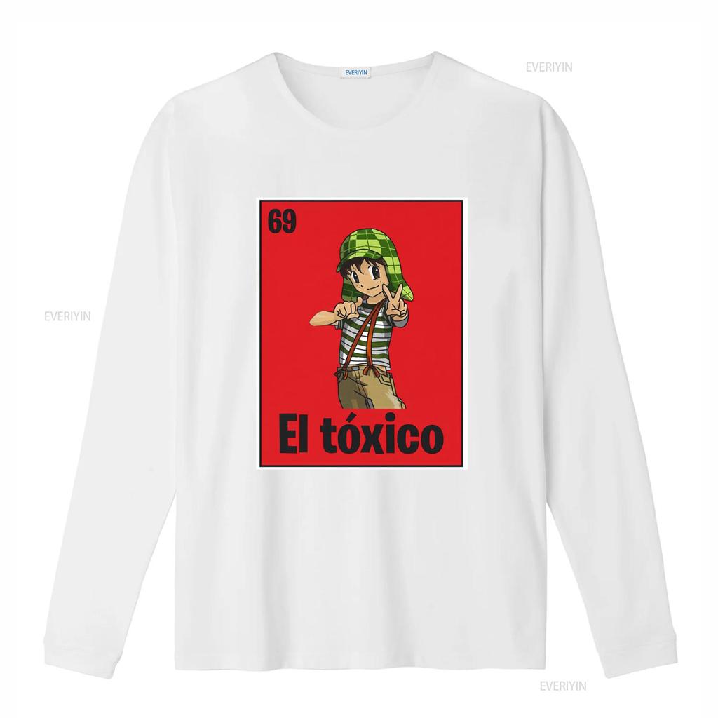 Loteria El Chavo Toxico T Shirt vintage Washed Soft graphic Stylish streetwear homme Slightly Casual Breathable Stretched