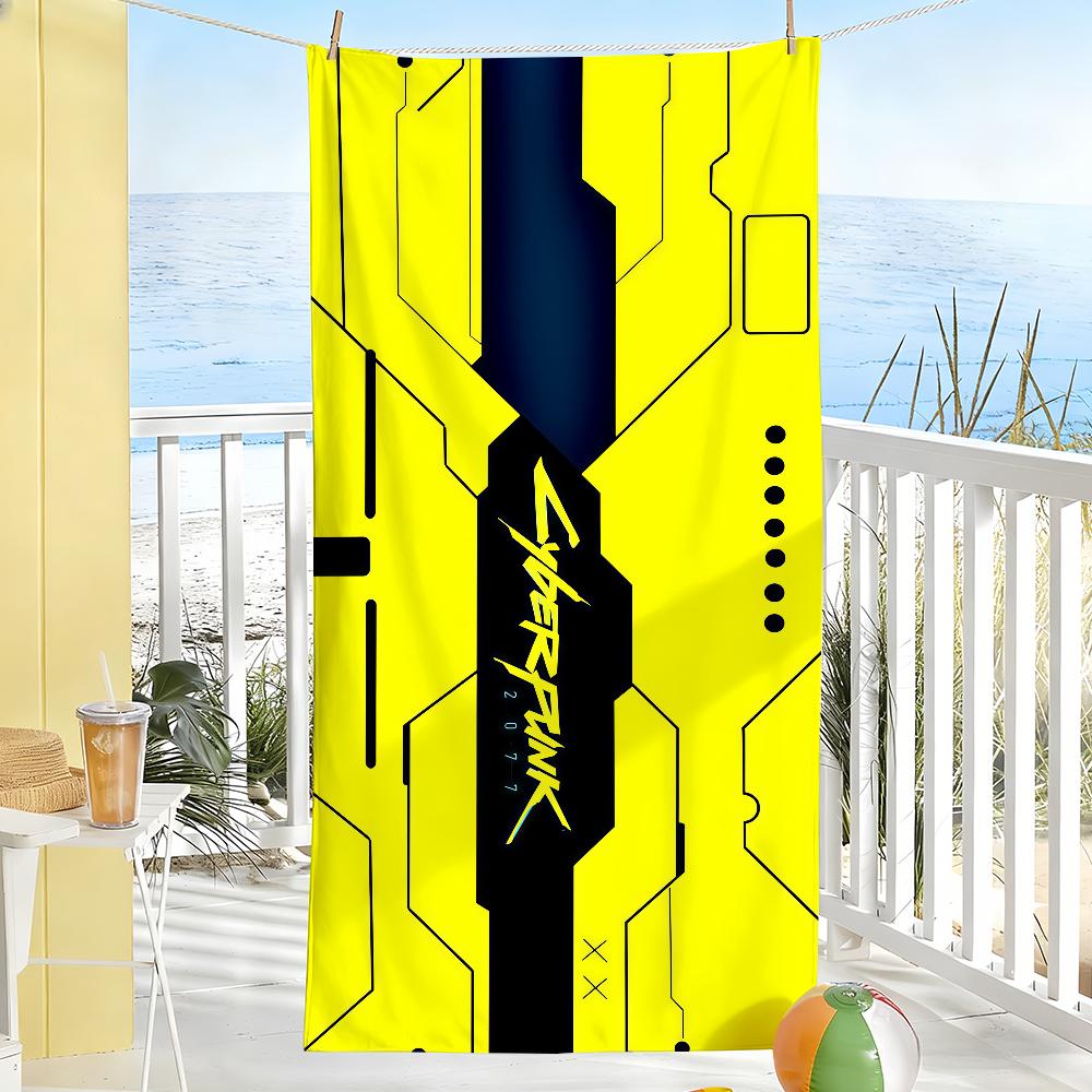 Fashion print C-CyberpunkS Towel Drying Bath Towel Applicable To Light Swimming Camping Yoga Beach Out