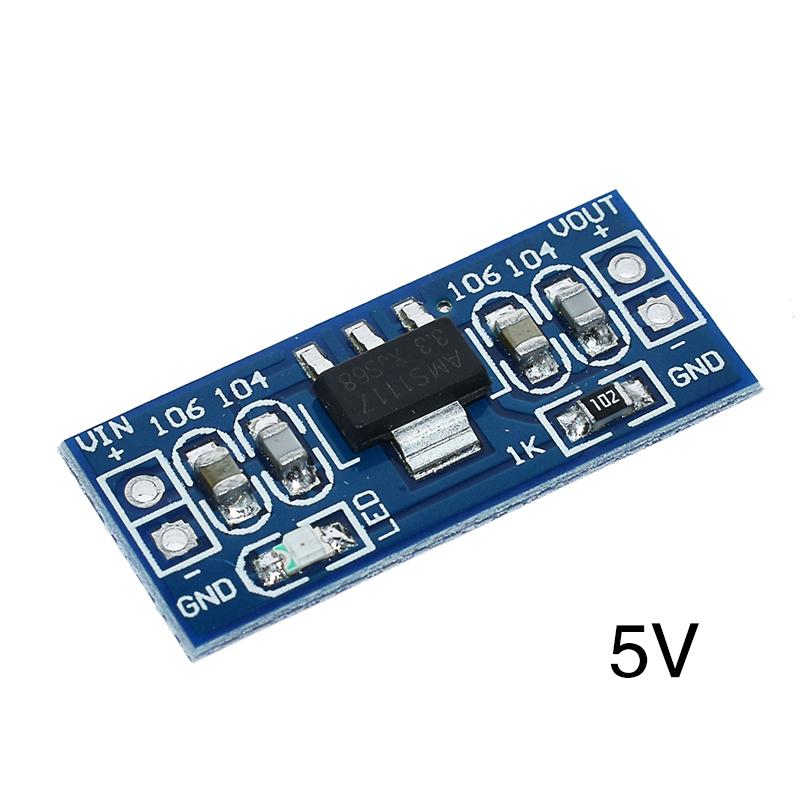 LIZAO AMS1117 Step-Down Power Module, 1.2V/1.5V/1.8V/2.5V/3.3V/5.0V Linear Regulator Board for Arduino