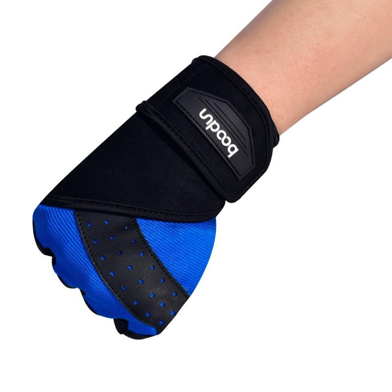Guanti da Palestra per Sollevamento Pesi Palmo Antiscivolo Protezione Trazioni Allenamento Fitness