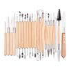 22-Piece Cross-Border Pottery and Clay Sculpting Tool Set with Laser Knife Carving Tools