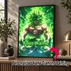 Personalized Broly Diamond Art Custom Name 5D Diamond Painting Full Drill DIY Craft