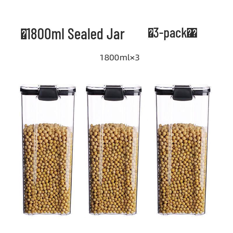 

ZISIZ Kitchen Food Storage Jars (3-Pack)