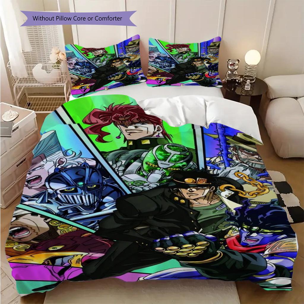 Junk Food Heroes Colorful Gathering Bedding 1 Duvet Cover 2 Pillowcase Without Core Christmas Birthday Gift Soft And Comfortable