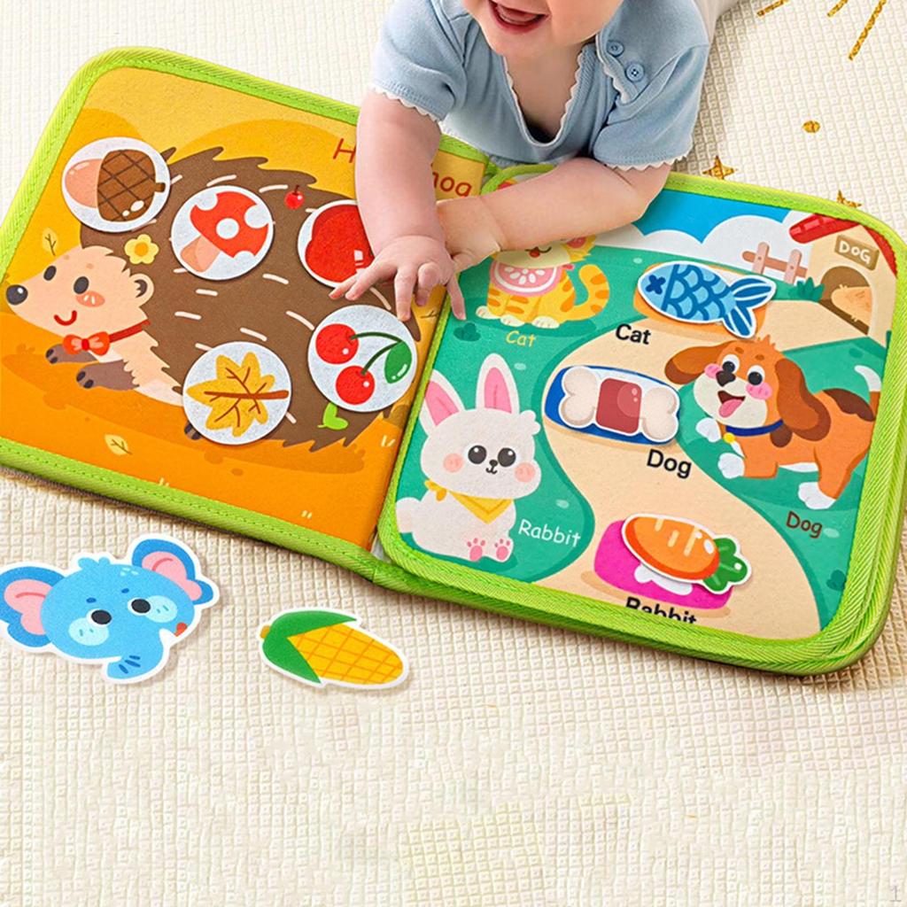 Felt Activity Book Quite Baby Cloth for Kids Boys Girls Birthday Gift