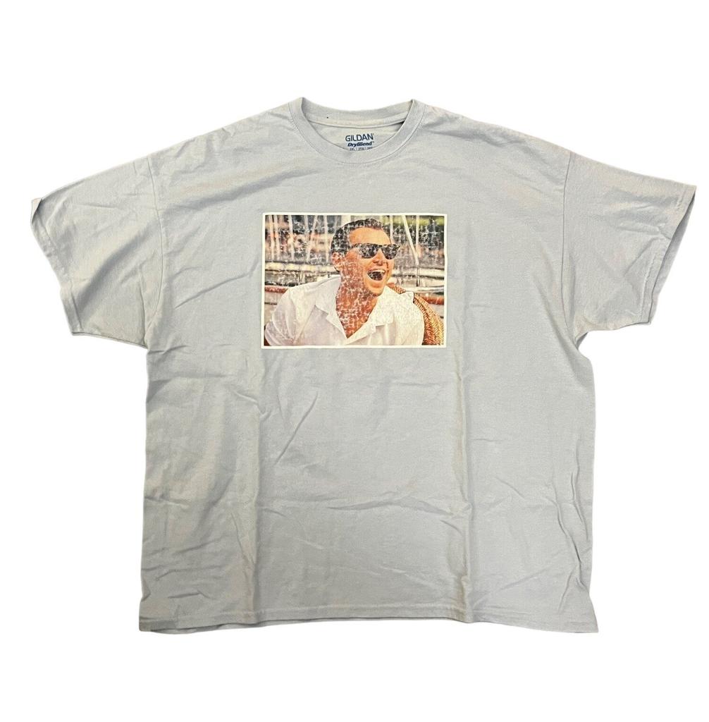 Gildan Men’s XXL Blue Cotton The Wolf of Wall Street Graphic T-Shirt Movie