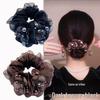 Elegant Floral Bun Hair Tie for Women – High-End Accessory
