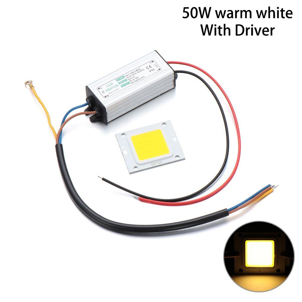 For Flood Bulb Lamp Light Source LED COB Chip 10W 20W 30W 50W 70W 100W with Power Supply Driver