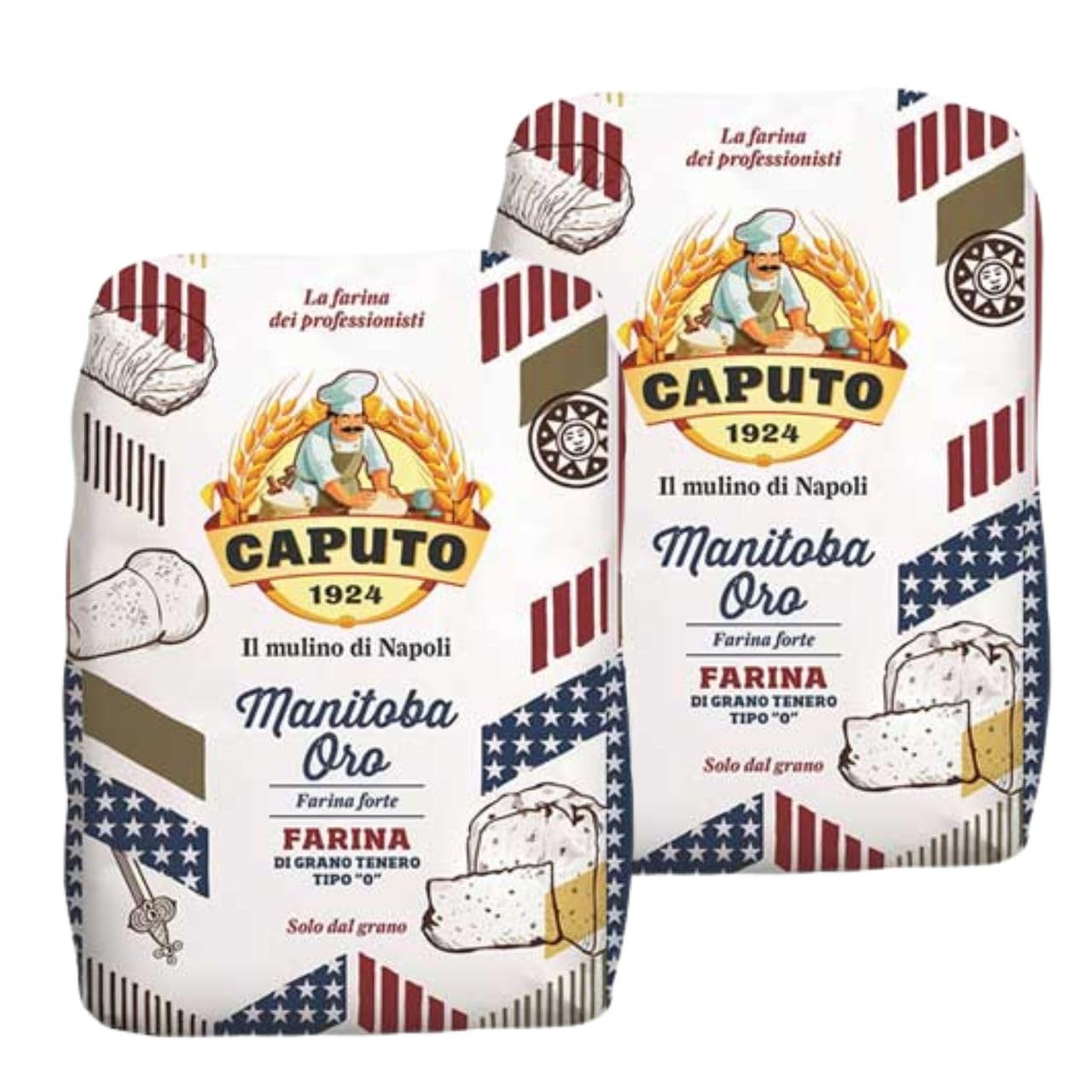 

Caputo Manitoba Oro 5kg 2 pieces Flour Sweets Making Dolce Italy Protein Dough