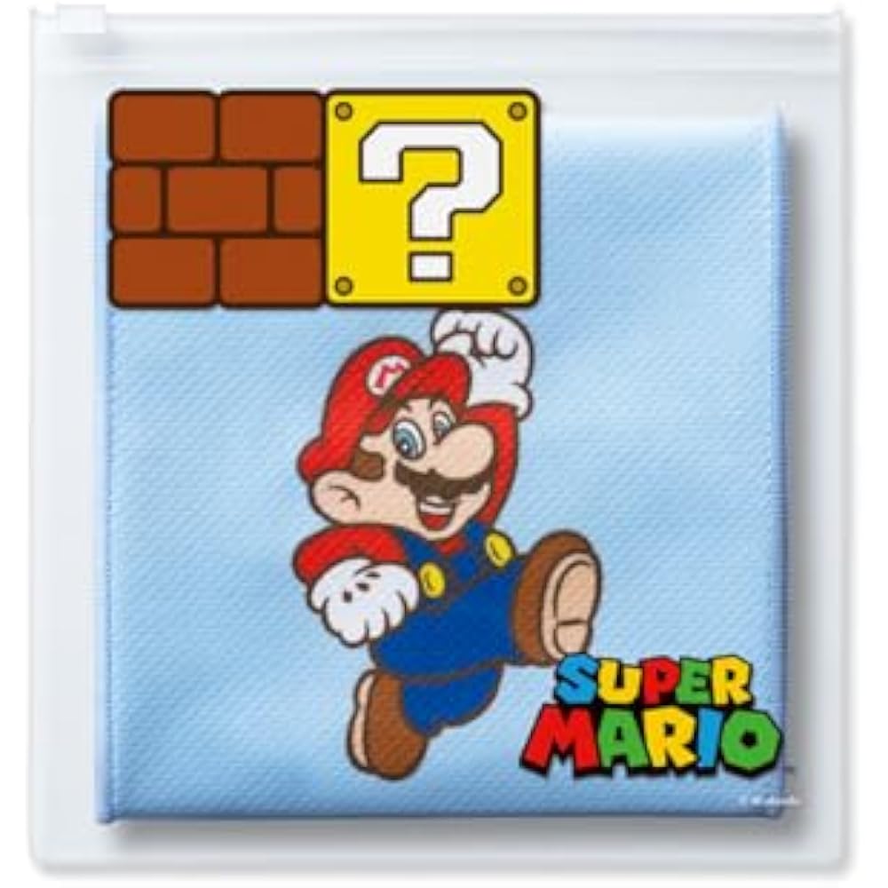 Super Mario Cool Towel & Pouch (Mario Characters)