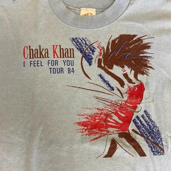 Vintage 1984 Chaka Khan I Feel For You Tour T Shirt EN409 Unisex T-Shirt L