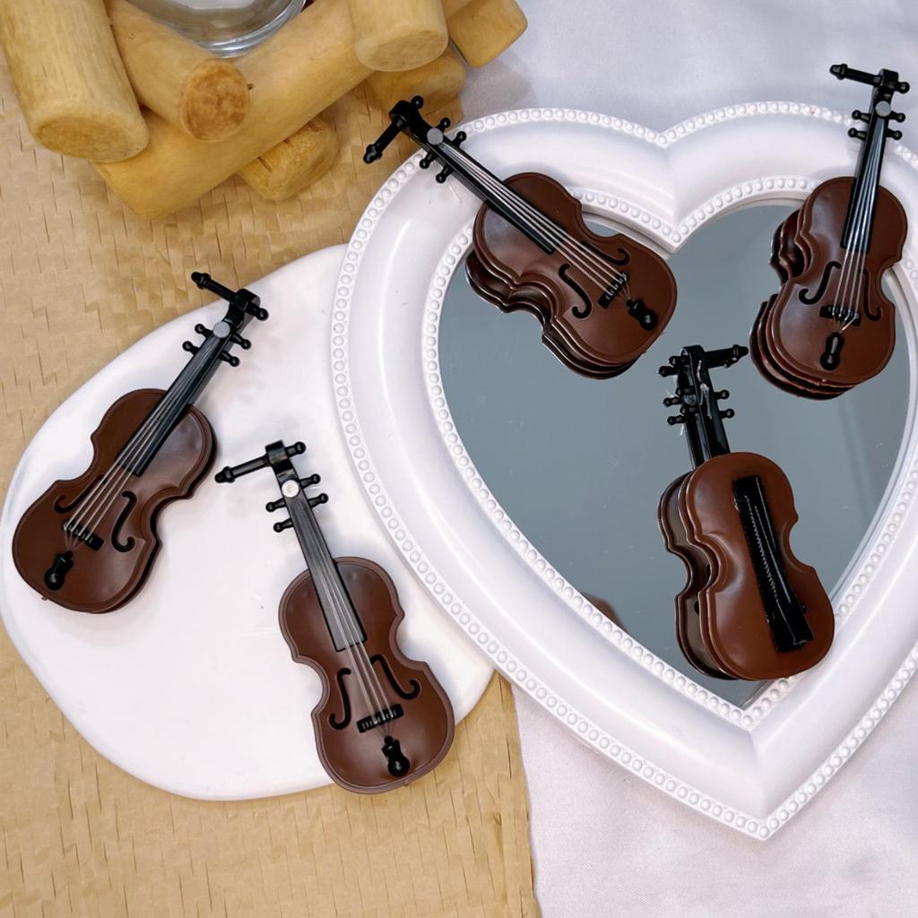 Retro Creative Hairpin Violin Hair Clip Elegant 2000s Violin Bunches Ornament Sweet Balletcore Violin