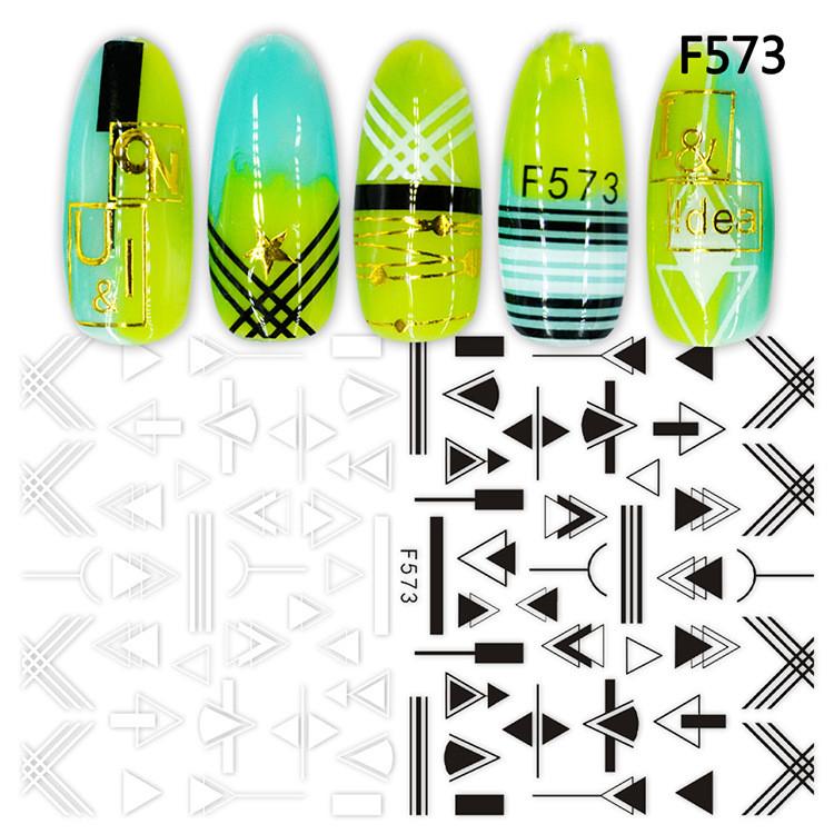 1pc 3D Nail Stickers Spring Summer Natural Flower Leaves Simulation Dried Flower Dragonfly Nail Applique Water Slides Decoration