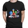 MINISO Cartoon Inside Out 2 Y T Shirt Men Couple Combination Clothes Short Sleeve Collar Fashion Women Cotton