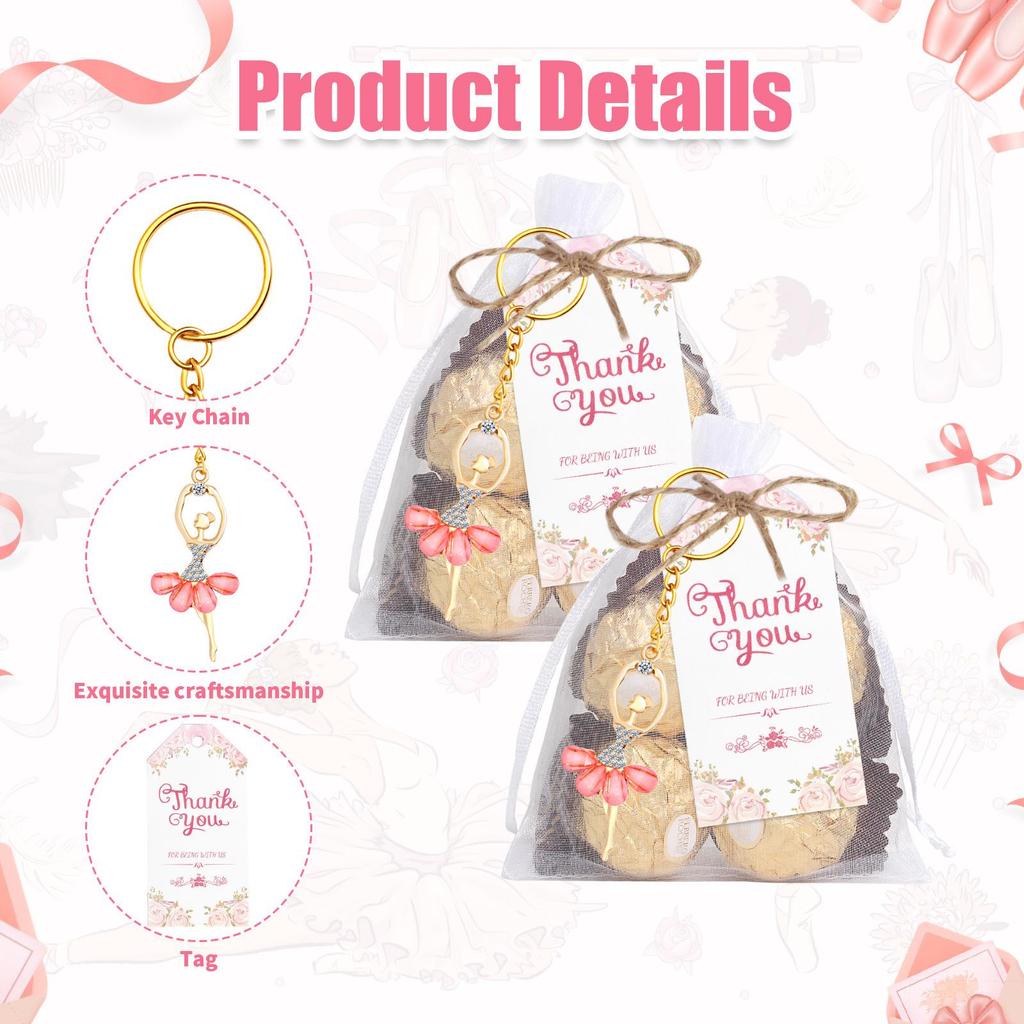 Hot-Selling Children's Ballet Keychain - Dance Performance, Wedding, Birthday Souvenir