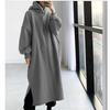 Maglione pullover di media lunghezza in pile alla moda autunno e inverno