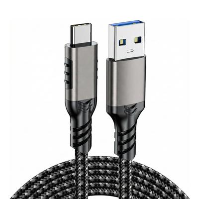 כבל USB Type C 3 מטר Gen2 10Gbps העברת נתונים 60W טעינה עם קליעה מניילון עמידות גבוהה תואם לקונסולות משחקים עם USB Type C