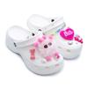 Crocs Classic Platform Clog Cute Soft Girl Classic Cloud Cute Casual Barbie Style Hole Shoes Women's White