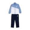 Champion Tracksuit Top and Long Rubber Training Basic Pale Blue Kids' Bottoms, Sleeve, 2-Piece Set, Quick-Drying, One-Point Logo, Print, Suit, Sports,