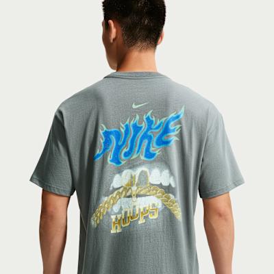 Nike T Shirts Men's Gray Crew Neck Moderate