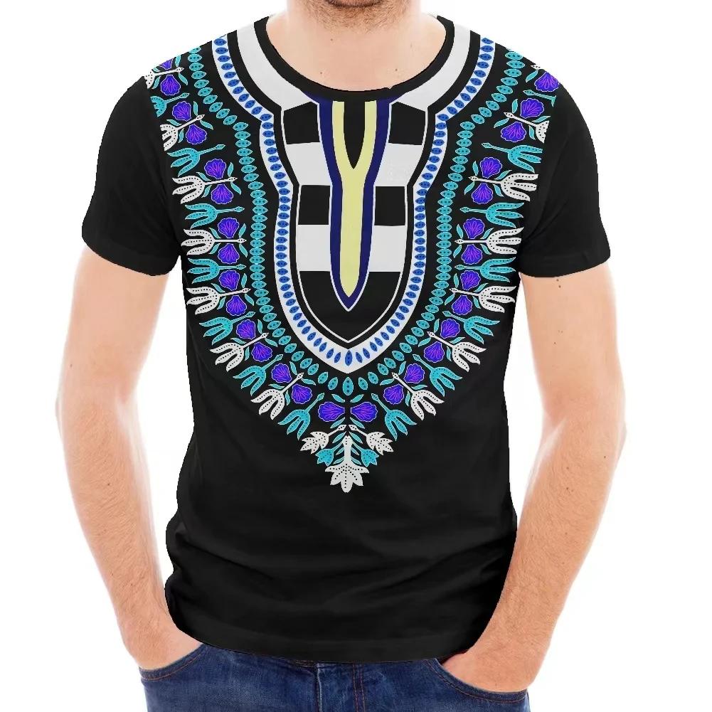 African National 3D Printed T-Shirt New Men'S And Women'S Short-Sleeved T-Shirt Retro Street Trend