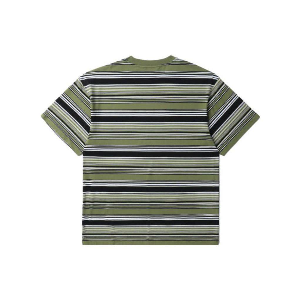 Carhartt WIP Striped Crew Neck Short Sleeve T-Shirt Men tops Green CHXTES231603KKHX
