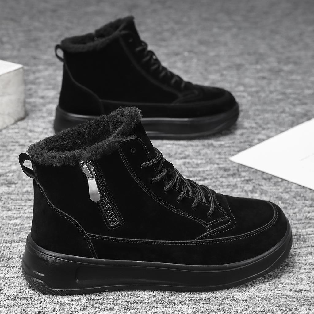 TUINANLE High Quality Winter Snow Booties Women Warm Shoes with Cotton Lining Ankle Boots Men Shoes