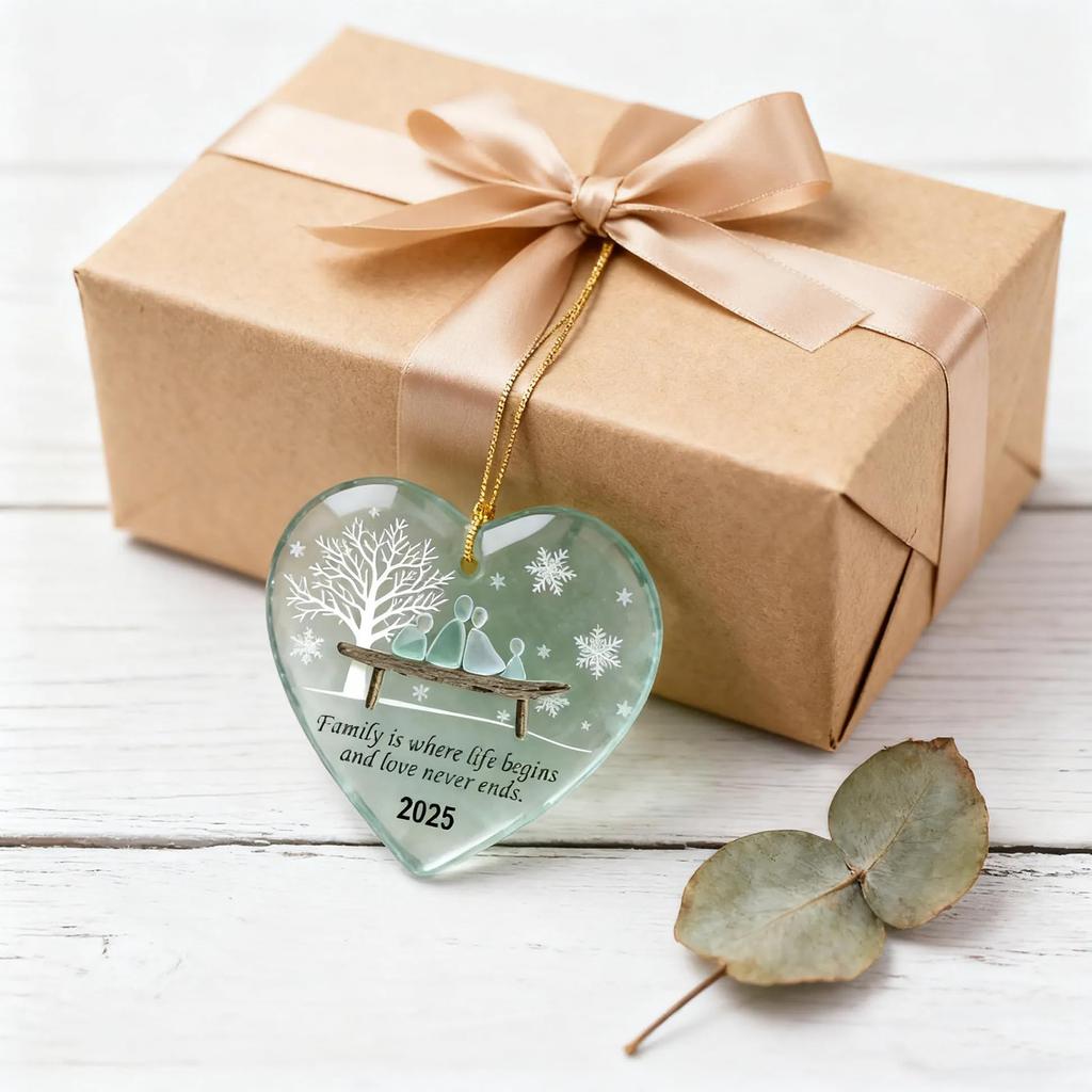 Heart Sea Christmas Tree Pendant, Christmas Decoration, Home Decoration, Christmas Surprise For Friends And Family