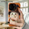 Phone Case: 2D Flat Design Suitable for iPhone 18 17 16 15 14 13 Pro Film Protective Case, Couple Style, Solid Orange Background, Christmas and Hallow