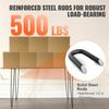 VEVOR 711.2MM Hairpin Furniture Legs, Metal Home DIY Projects for Nightstand, Coffee Table, Desk, 226.8KG Load Capacity with Rubber Floor Protectors