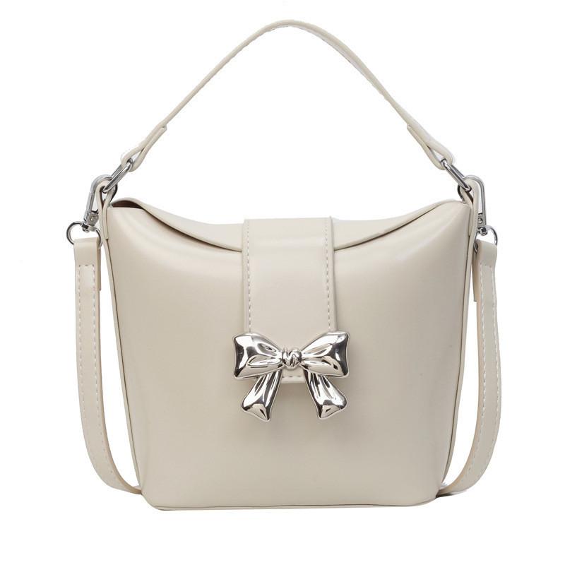 IELGY Женская модная и простая нишевая повседневная универсальная сумка-ведро на плечо — фото 7