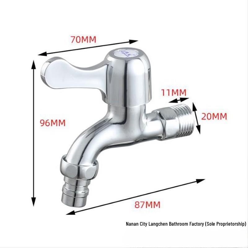 OEING Lengthened Copper Alloy Washing Machine Faucet