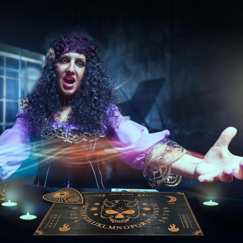 Ouija Spirit Board Wood Message Boards Decision Maker Planchette with Numbers Pendulum Board for Witch Supplies Witch Altar