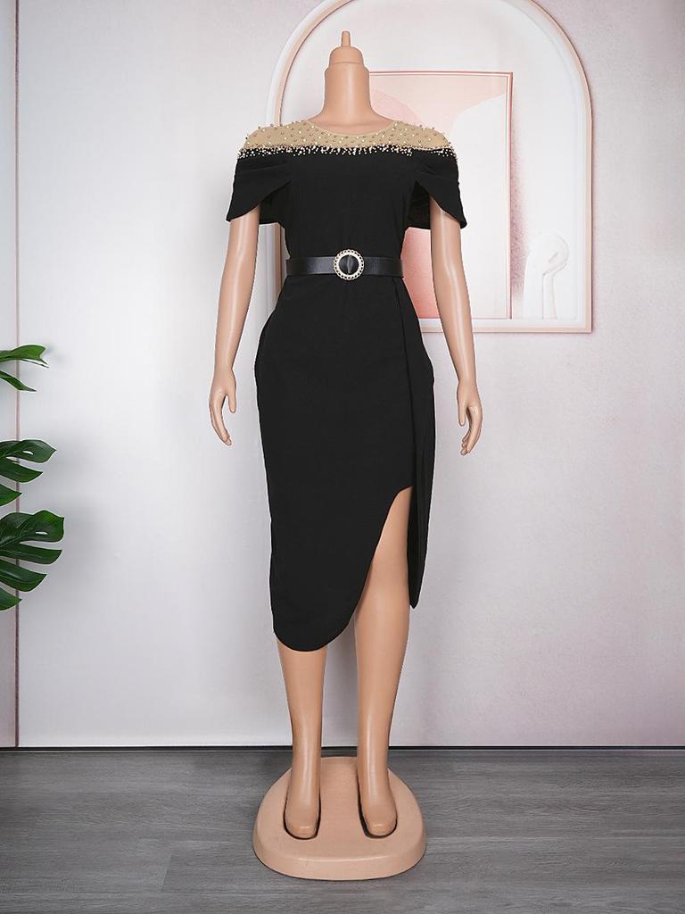 2023 Plus Size African Women's Waist-Hip Dress