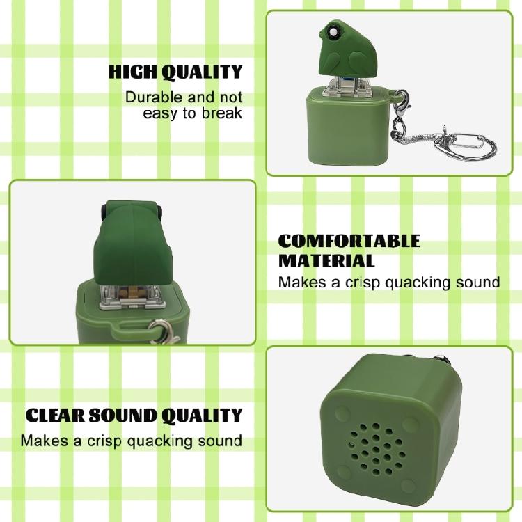 Miniature Keyboards Companion Frogs Stress Relief Toy Portable Clicks Sound & LED Light Sensory Fidgets Device