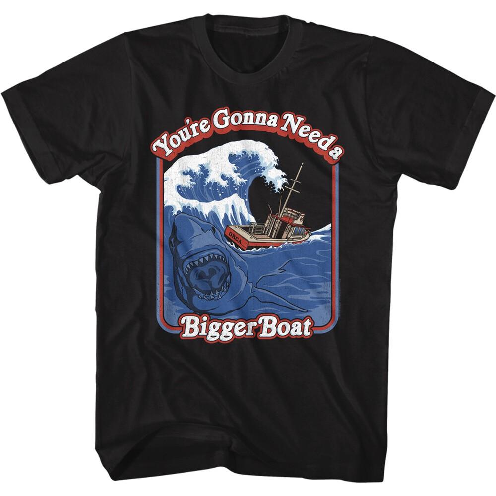 Jaws 70's Thriller Movie Story Book Big Wave Shark Bigger Boat Men's T Shirt Unisex T-Shirt