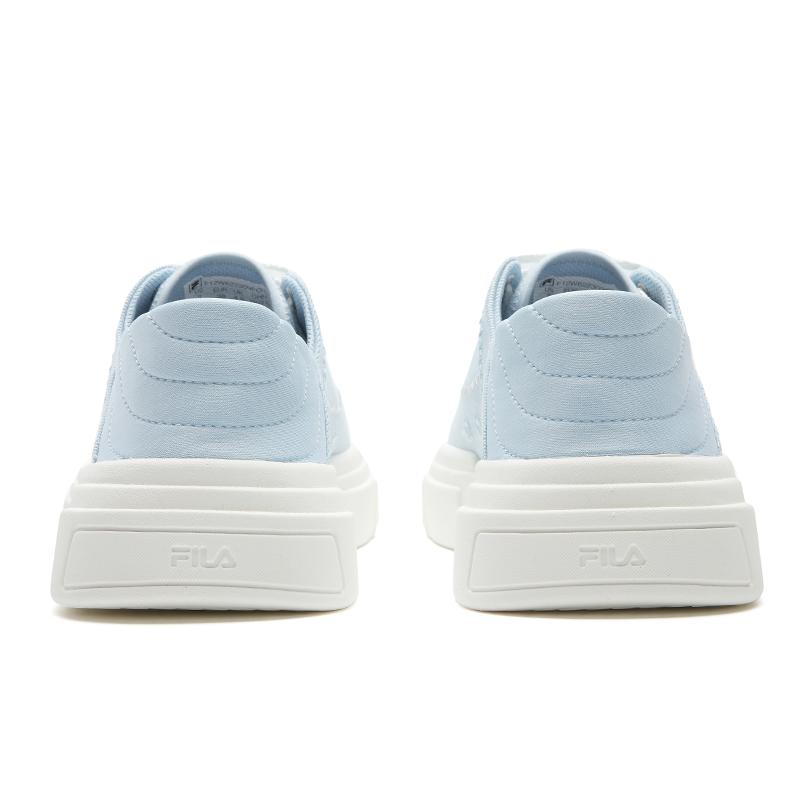 FILA MILANO Breathable Lightweight Low top Canvas Shoes Women's Glaze Grass Blue/Snow F12W622309FOS