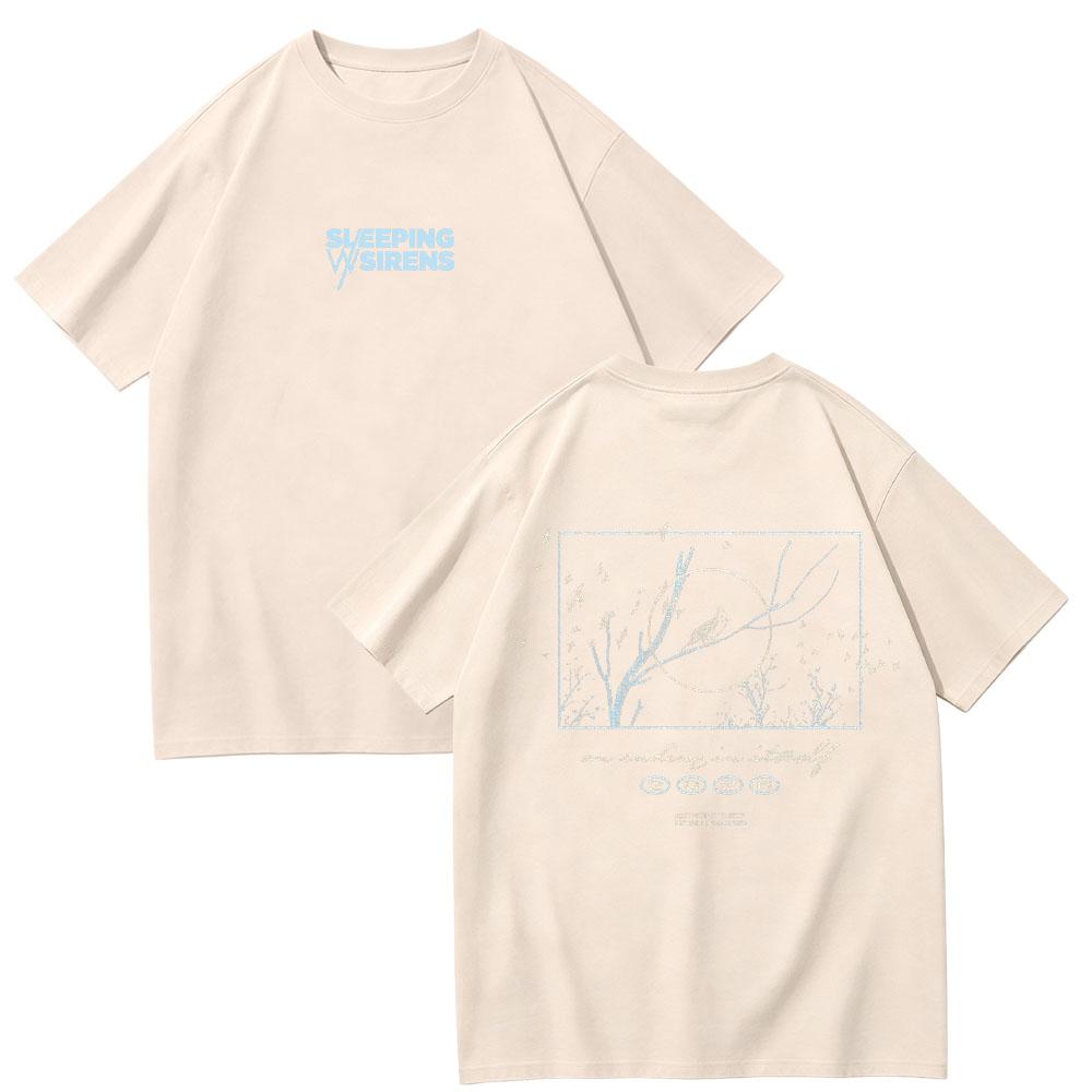 Sleeping with Sirens An Ending in Itself Bird T-Shirt Vintage Graphic Print T Shirt Women Men Aesthetic Street Style Cotton Tee