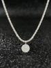 925 Sterling Silver Simplicity Classic Gorgeous Zircon Round Necklace For Women Anniversary Party High Quality Fine Jewelry