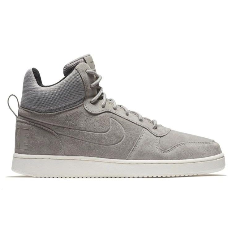 Nike Court Borough Mid Premium Cobblestone Men Sneakers Grey Cobblestone-Sail 844884-006