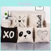 Elegant Polyester Black Letter Digital Print Throw Pillowcase For Cozy Living Spaces