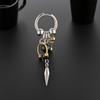 1PCS Fashionable Punk Rivet Tassel Earrings Neutral Cool Rock Style Geometric Irregular Daily Jewelry Gifts