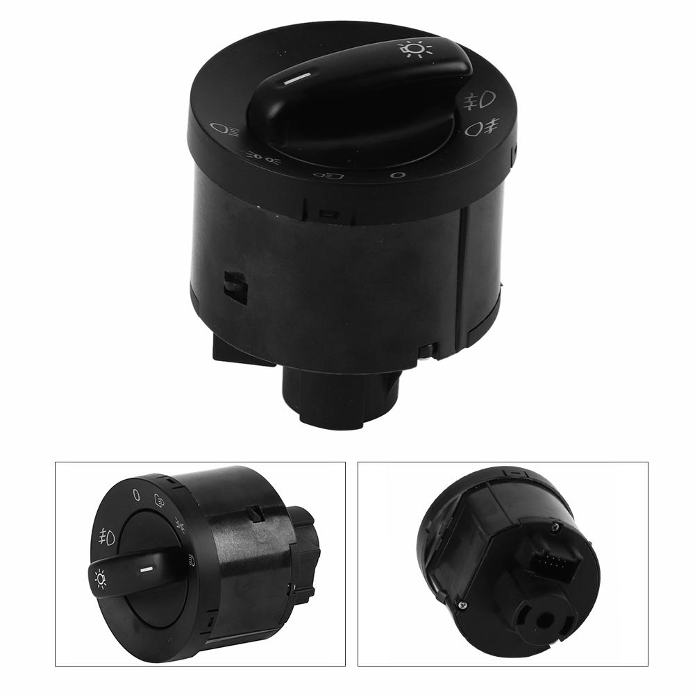 Headlight Lamp Switch 1K0941431N Chromium Black Fit for MK5 MK6 Models 2005 2013