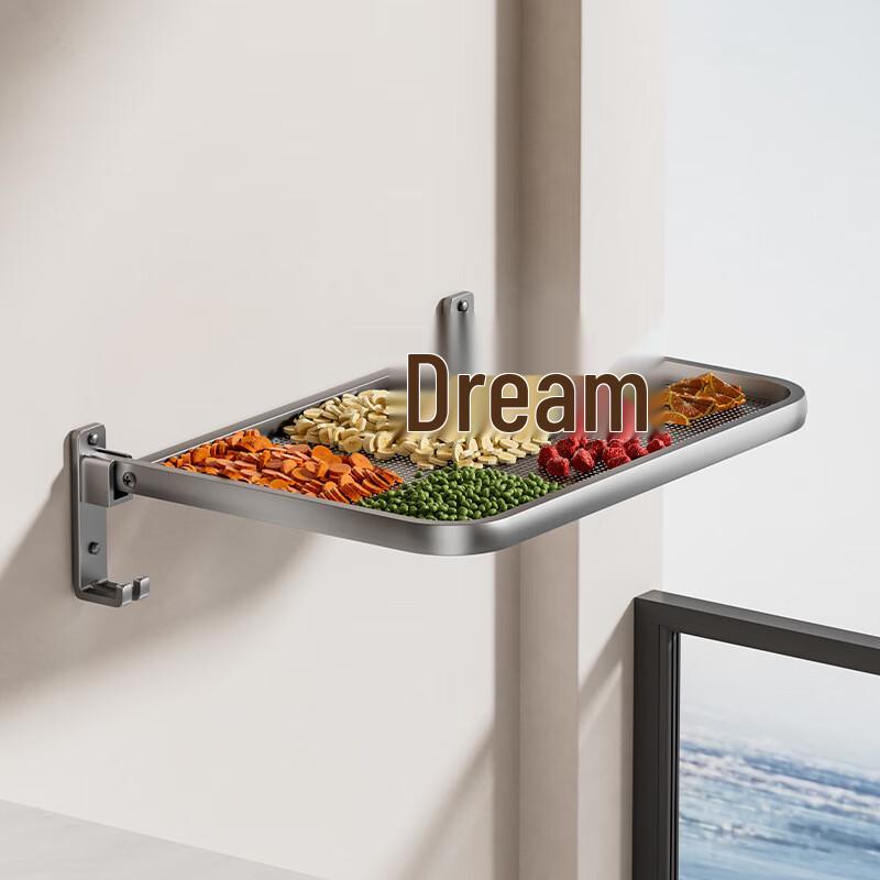 Danle Invisible Wall-Mounted Drying Rack & Storage Shelf
