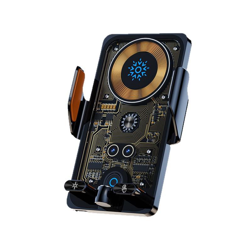66W Wireless Fast Charging Car Phone Holder and Navigation Mount
